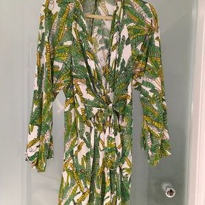 Issa from London Mini Wrap Dress fun tropical Caribbean dress